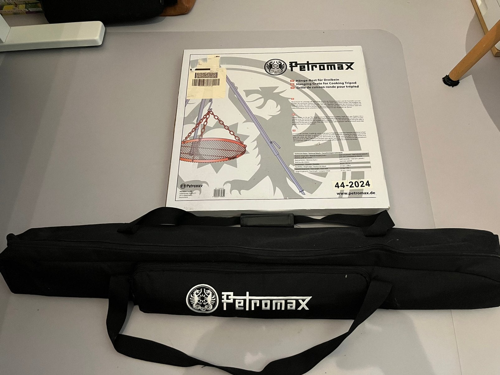 Dutch Oven Petromax driepoot + Hangend grillrooster, Verzenden, Nieuw, Petromax
