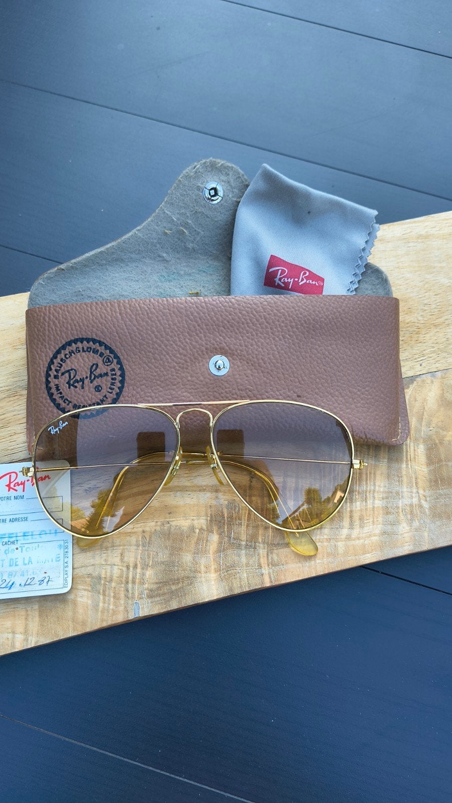 Ray-Ban USA Bausch & Lomb Aviator Fotochromische Lenzen '87, Sieraden, Tassen en Uiterlijk, Zonnebrillen en Brillen | Heren, Ophalen of Verzenden