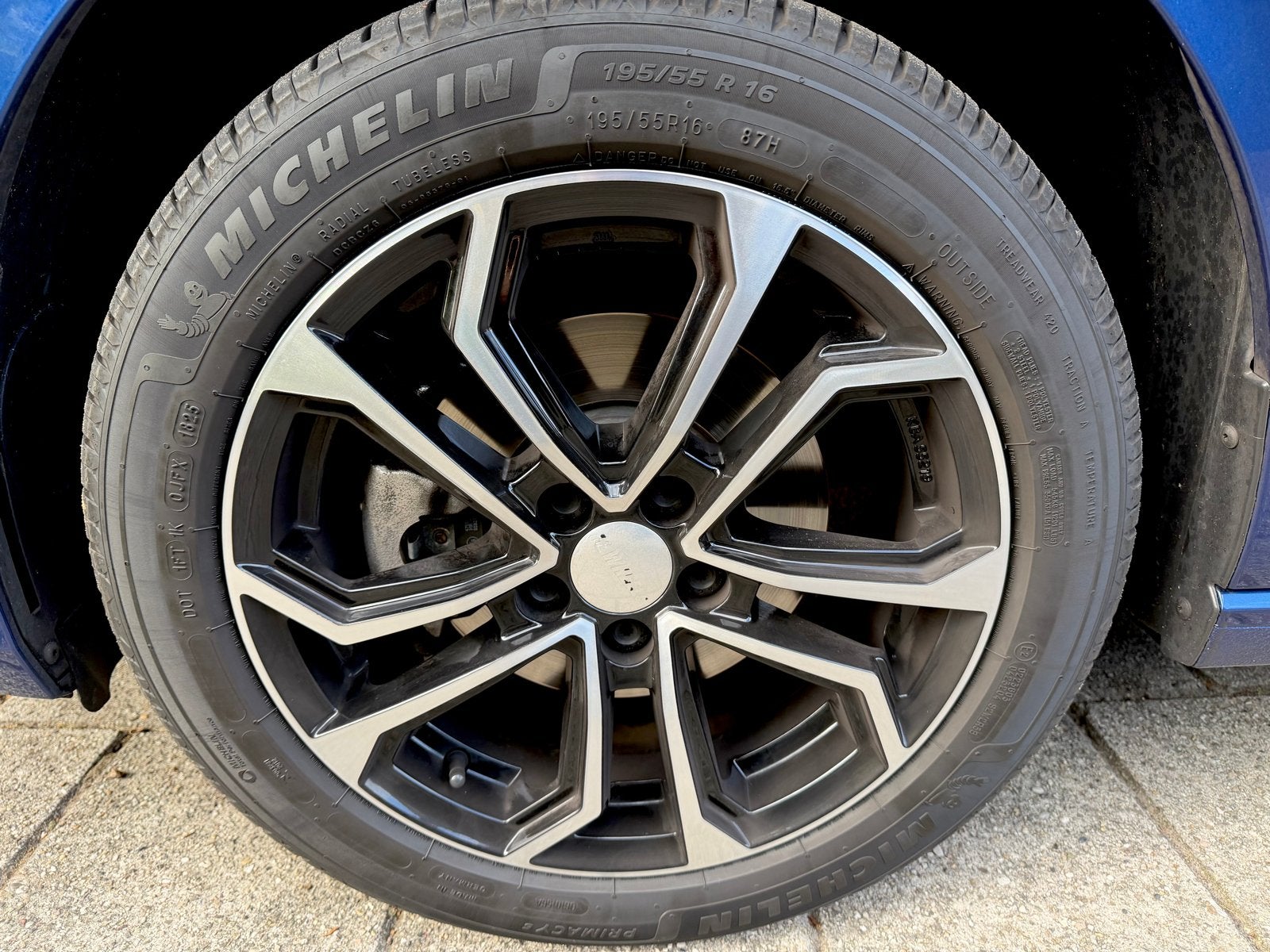 Michelin Zomerbanden met Velgen - 195/55 R16, Ophalen, Gebruikt, 16 inch, Banden en Velgen