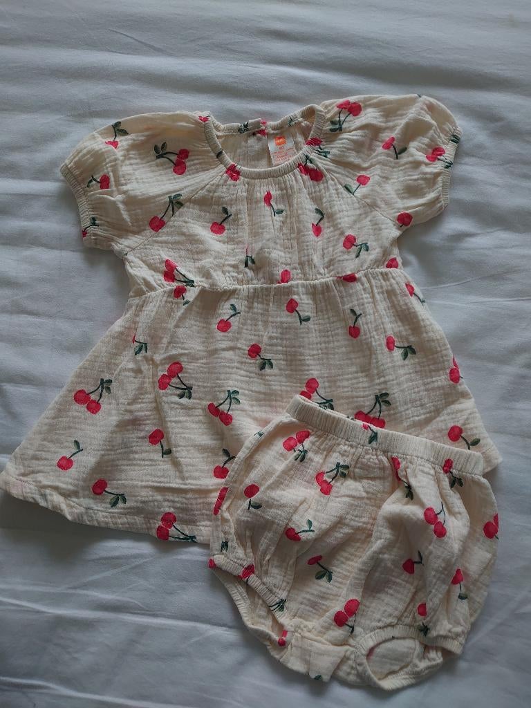 setje Hema jurkje Hema maat 80, Kinderen en Baby's, Babykleding | Maat 80, Jurkje of Rokje, Nieuw, Hema, Verzenden