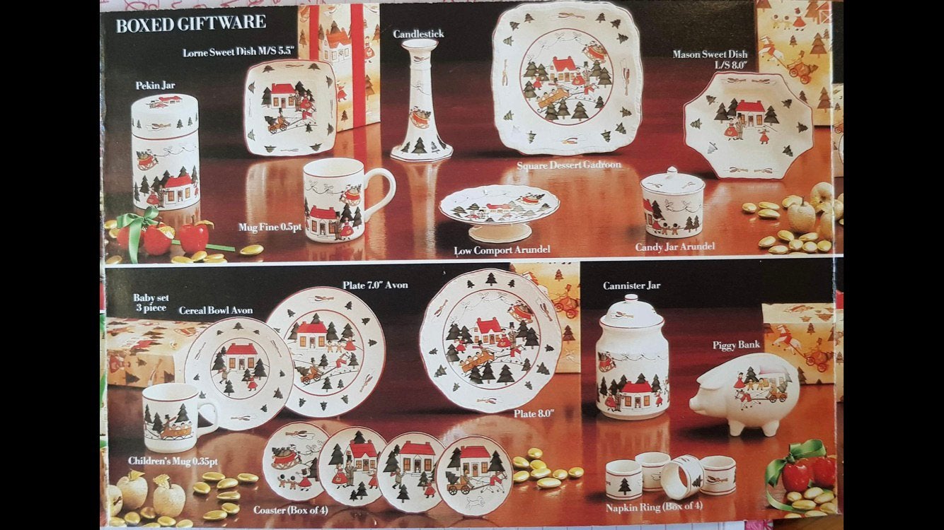 Mason’s Christmas Village 1983 kerstservies mason, Overige typen, Ophalen of Verzenden, Zo goed als nieuw, Overige stijlen