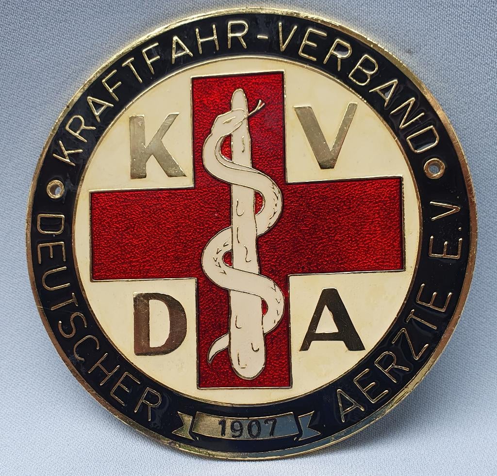 KVDA, geëmailleerde Grille Badge, Verzenden, Zo goed als nieuw, Auto's