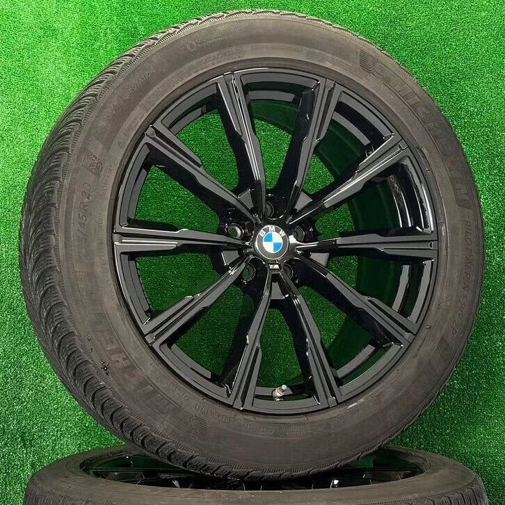 Originele 20 inch BMW 740M velgen winterbanden X5 X6 G05 G06, Gebruikt, 275 mm, Banden en Velgen, Germany
