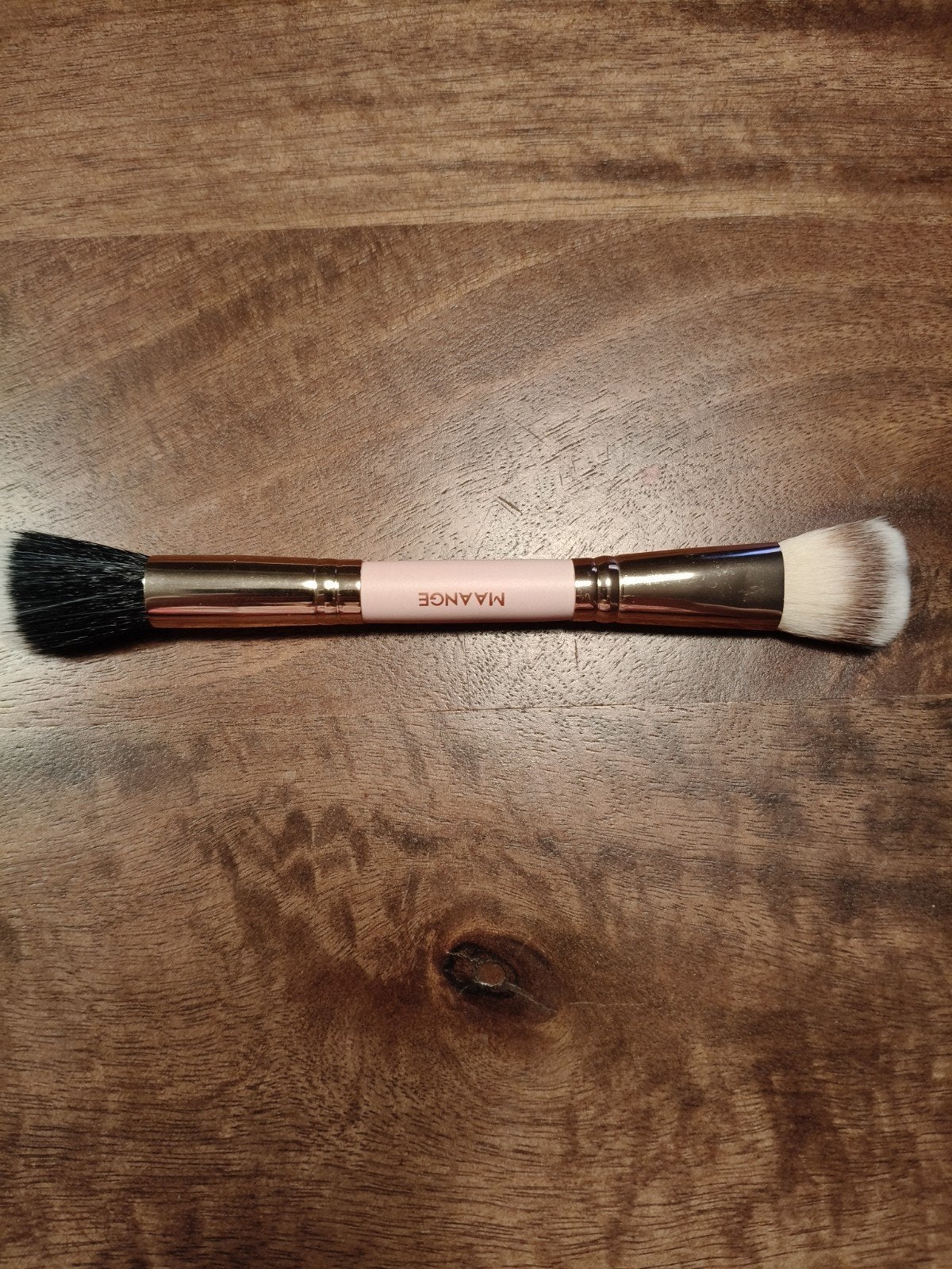 MAANGE Dubbelzijdige Make-up Kwast - Nieuw, Gehele gezicht, Nieuw, Ophalen of Verzenden, Roze