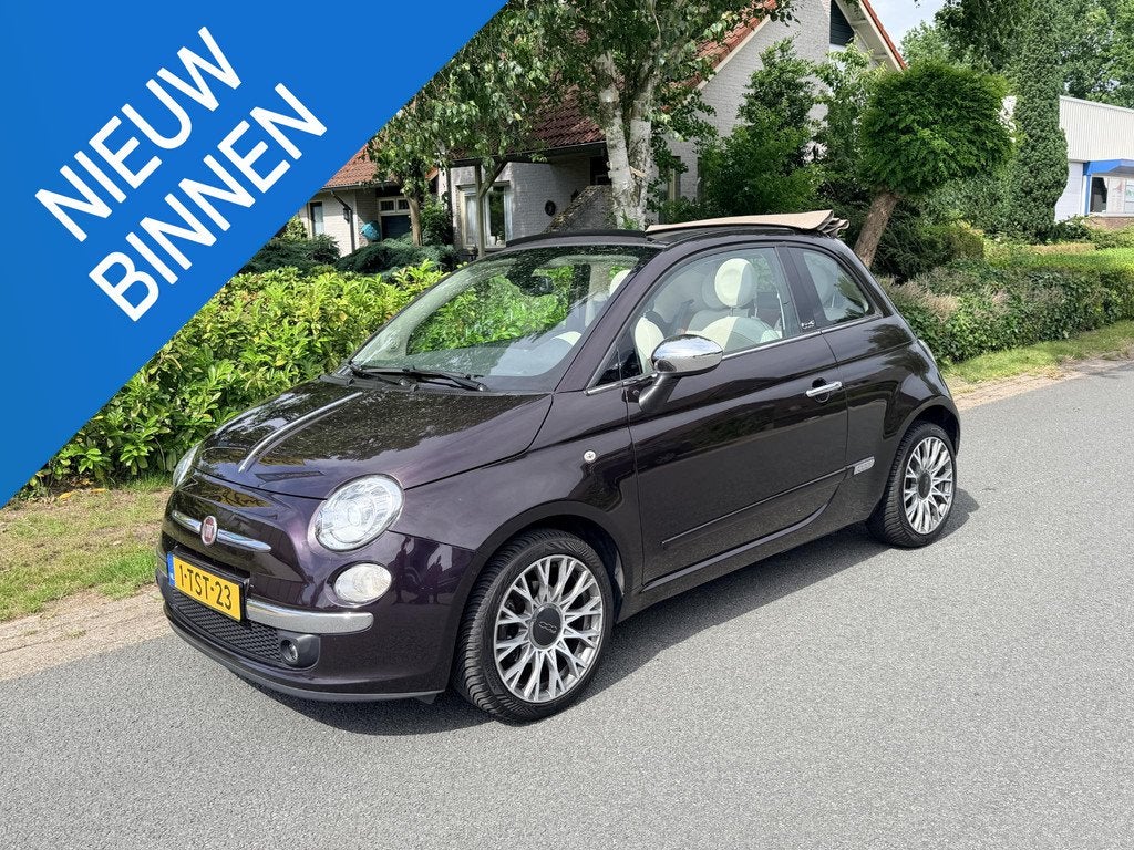 Fiat 500 C 0.9 TwinAir 86PK Cabrio•Automaat•Leder, Euro 5, 86 pk, Gebruikt, 31 €/maand