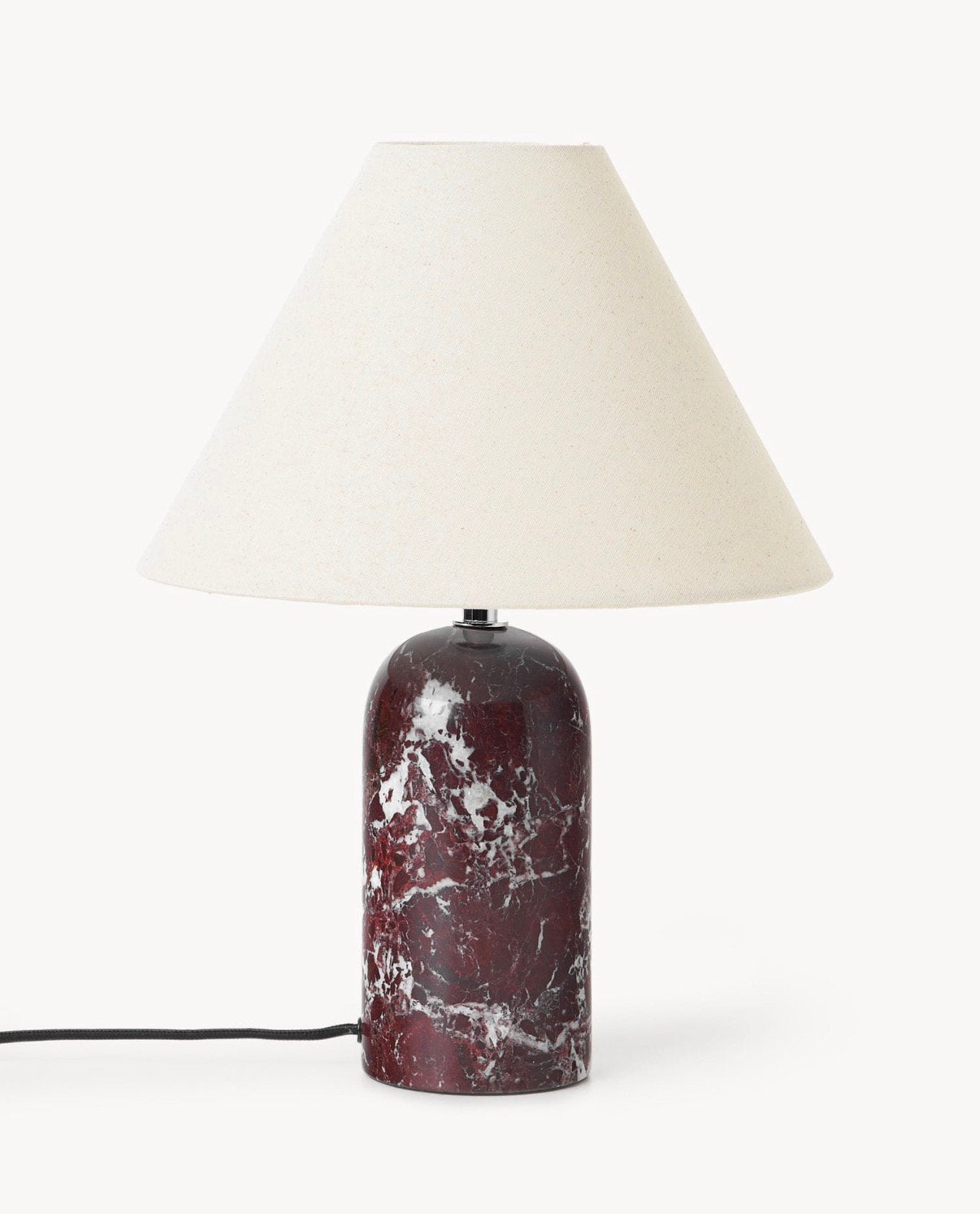 2 x Westwing tafellamp Gia met marmeren voet, Overige merken, Nachtlamp, E27 (groot), Zo goed als nieuw