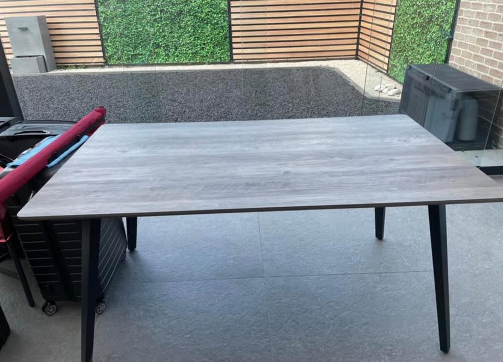 Eettafel 90 x 160cm, Huis en Inrichting, Tafels | Eettafels, Ophalen, Gebruikt, 50 tot 100 cm, 150 tot 200 cm