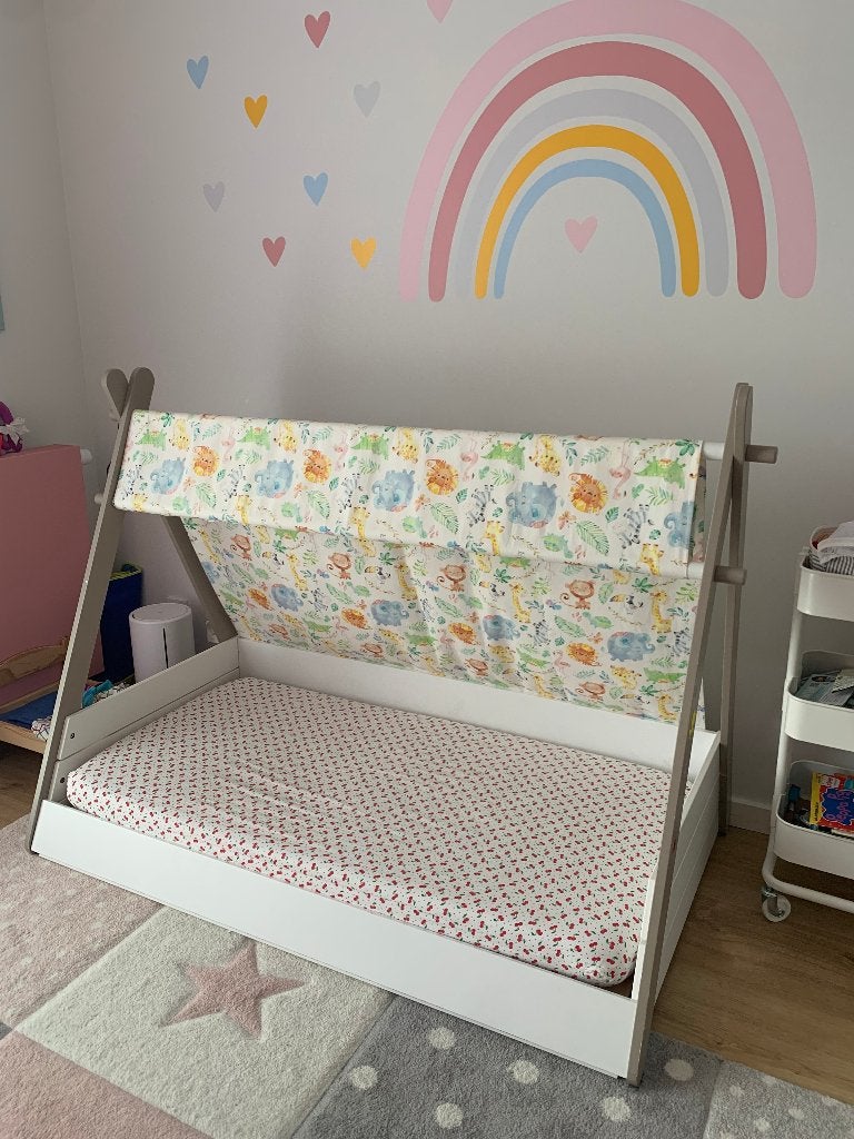 Totem Kinderbed 70x140 cm met mattress, 70 tot 85 cm, 140 tot 160 cm, Zo goed als nieuw, Ophalen