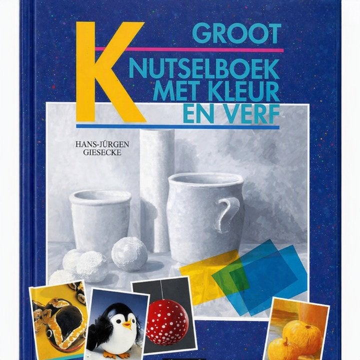 Groot knutselboek 🌈 met verf en kleur, Nieuw, Ophalen of Verzenden, Overige onderwerpen, Geschikt voor kinderen