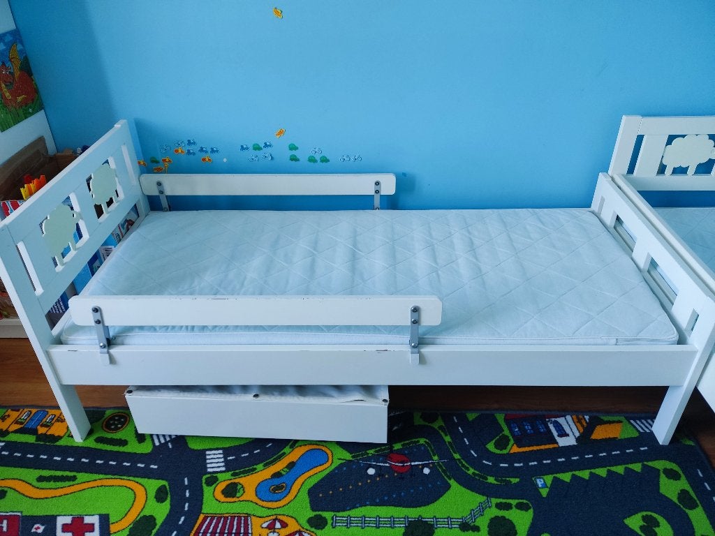 IKEA Kritter kinderbed met matras, Gebruikt, 70 tot 85 cm, 160 tot 180 cm, Ophalen