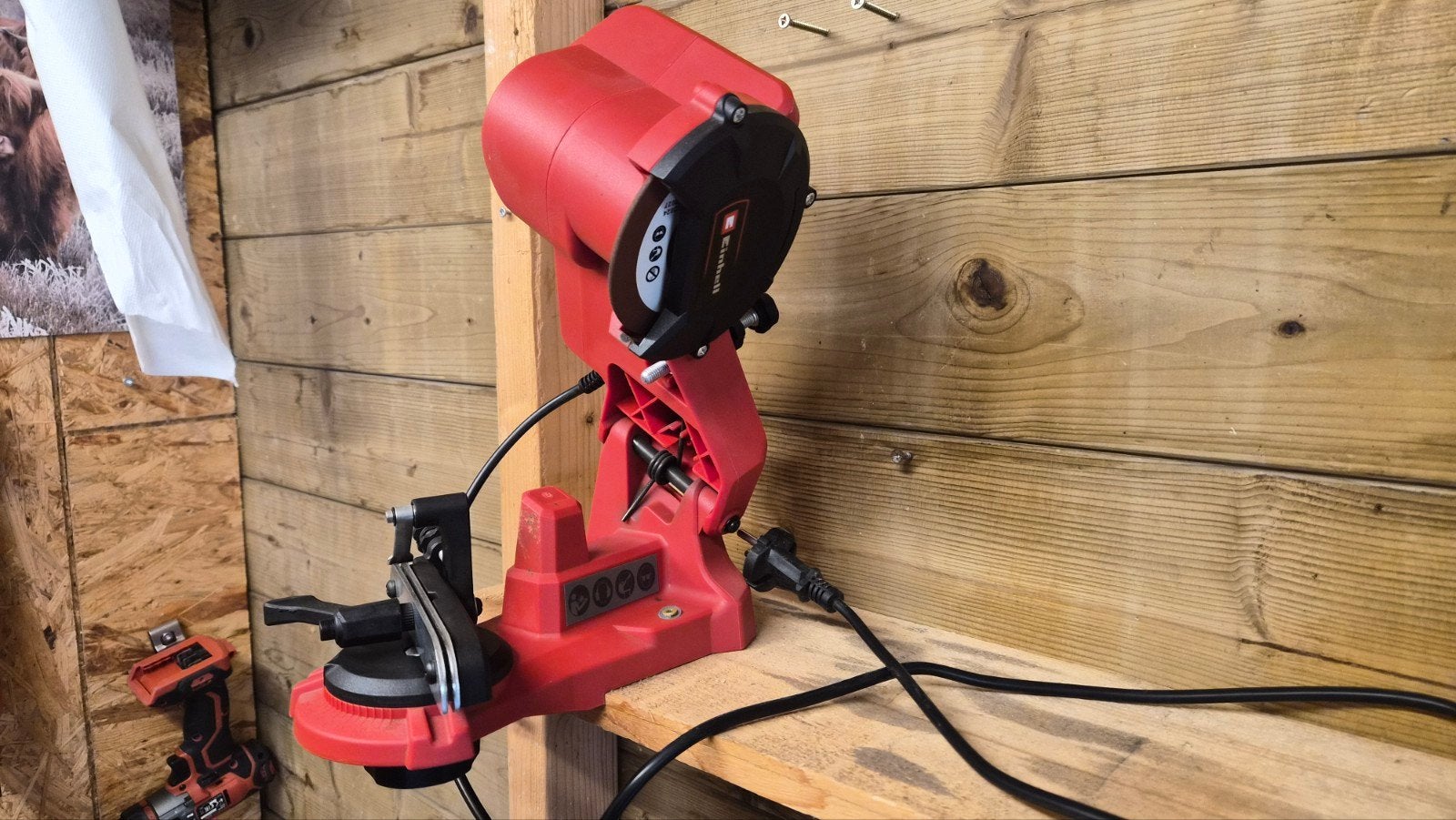 einhell kettingzaagslijper, Doe-het-zelf en Verbouw, Ophalen of Verzenden, Zo goed als nieuw, Minder dan 700 watt, Overige typen