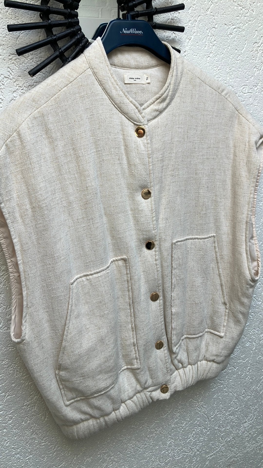 Bodywarmer Atelier Evene TU, Kleding | Dames, Bodywarmers, Ophalen of Verzenden, Zo goed als nieuw, Maat 38/40 (M), Beige