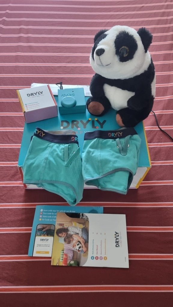 Dryly plaswekker Panda met trilfunctie en app 158-164 meisje, Verzenden, Gebruikt