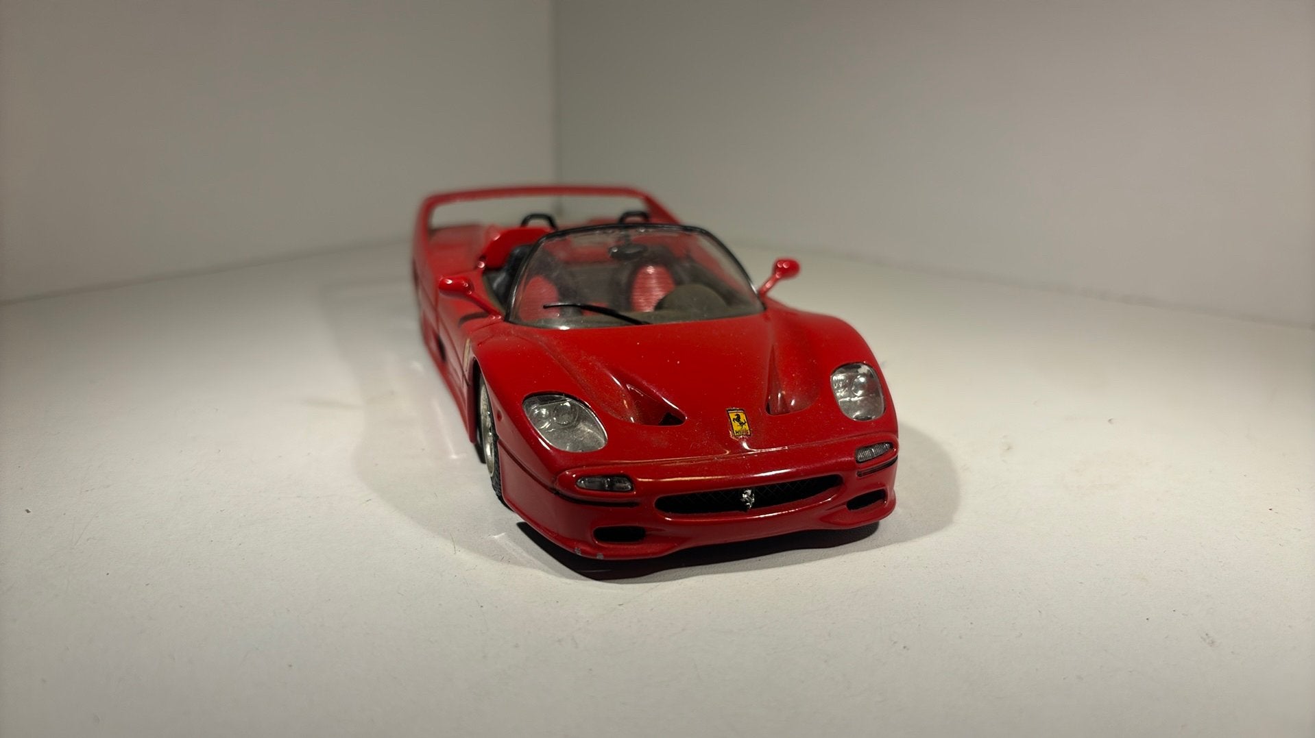 Ferrari f50 spyder 1995 Bburago 1.24, Ophalen of Verzenden, Bburago, A, A
