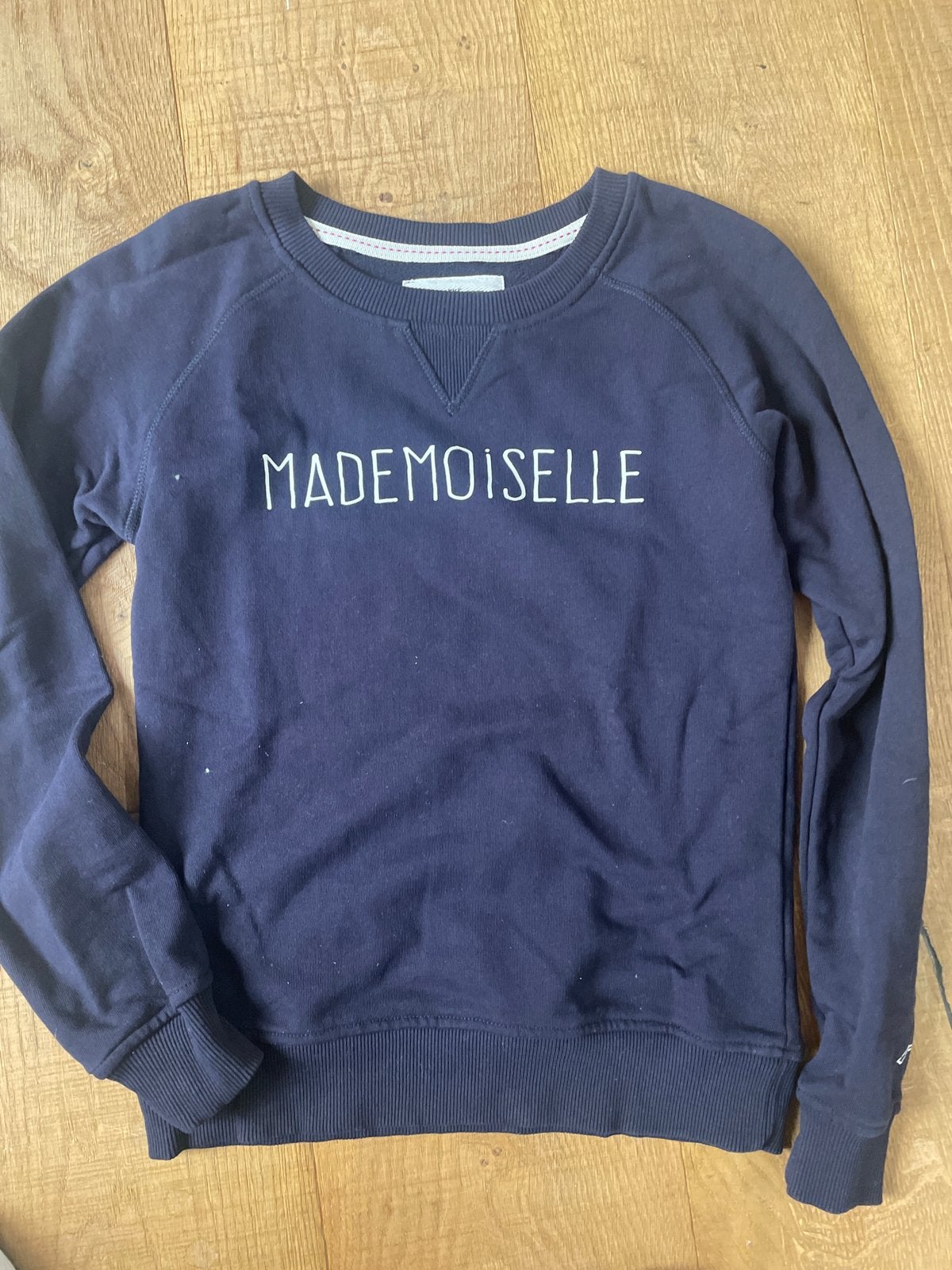 Donkerblauwe The Urban sweater 'Mademoiselle' - Maat XS, Kleding | Dames, Ophalen of Verzenden, Zo goed als nieuw, Maat 34 (XS) of kleiner