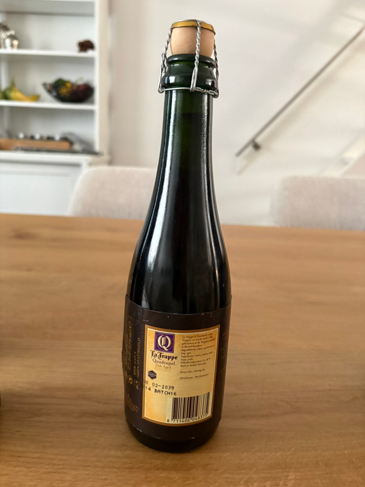 La Trappe Quadruppel oak aged, batch 16, Ophalen, Zo goed als nieuw, Flesje(s), La Trappe