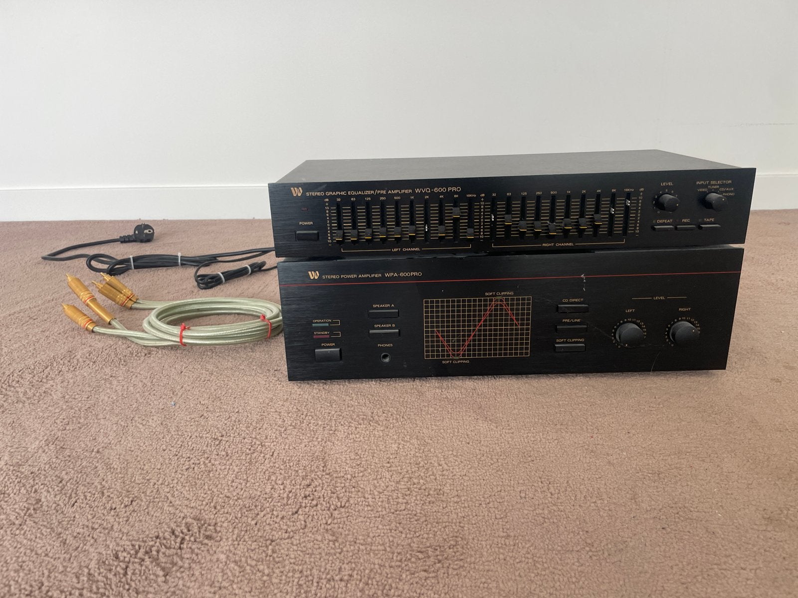CPA 2x300W versterker incl equalizer voorversterker, Ophalen of Verzenden, Gebruikt, Overige merken, Losse componenten