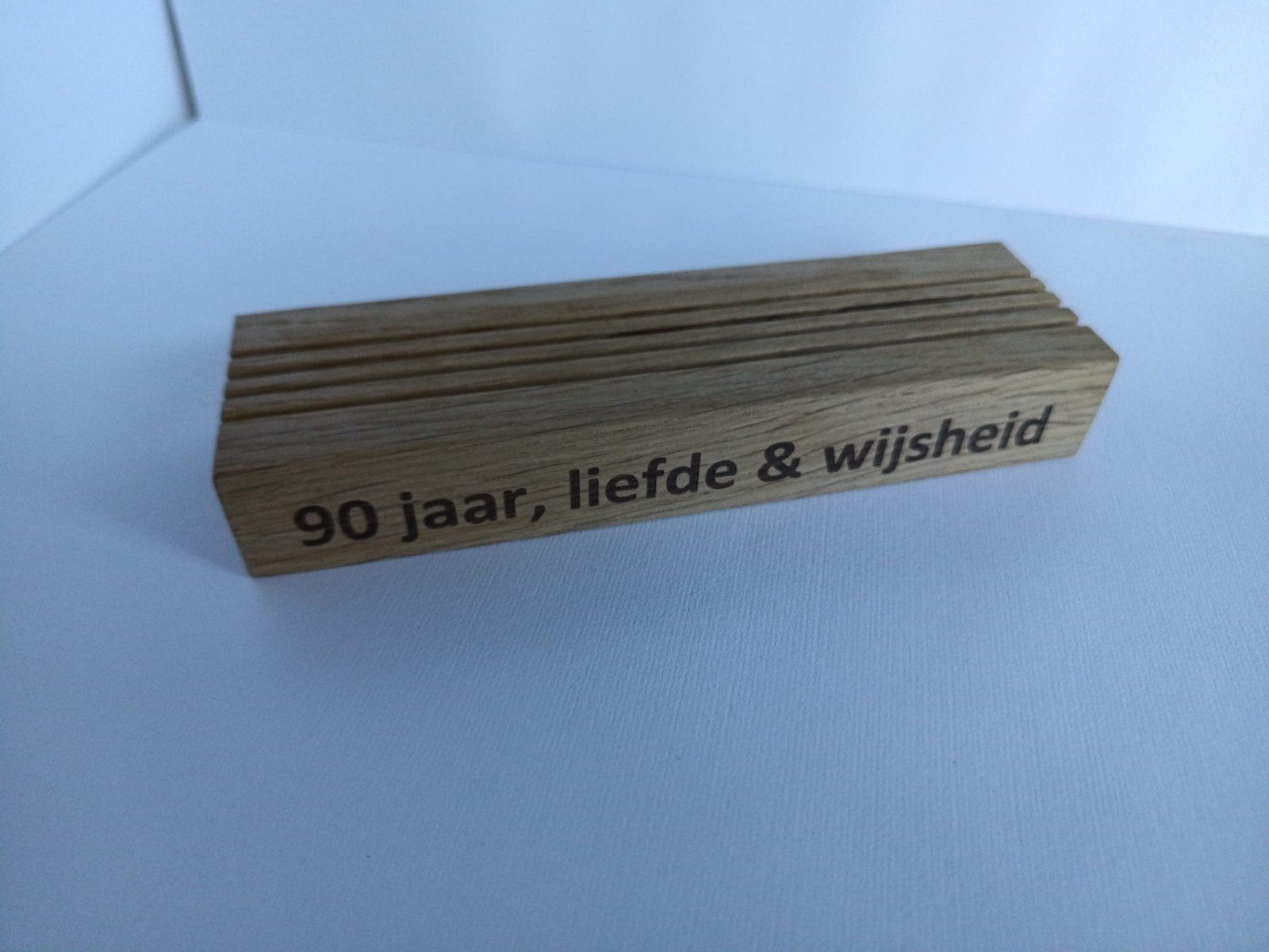 Gepersonaliseerde Houten Kaartenhouder (4 of 5 gleuven), Ophalen of Verzenden, Nieuw, Hout