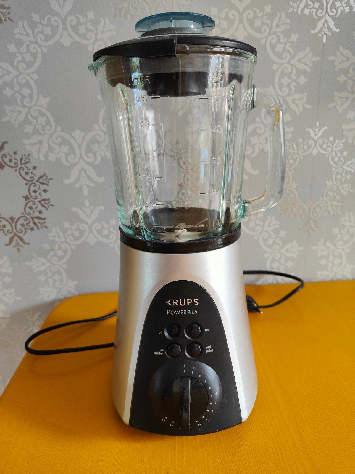 KRUPS POWERXL6 Blender - 800W met glazen kan, Ophalen of Verzenden, Gebruikt, Powerblender