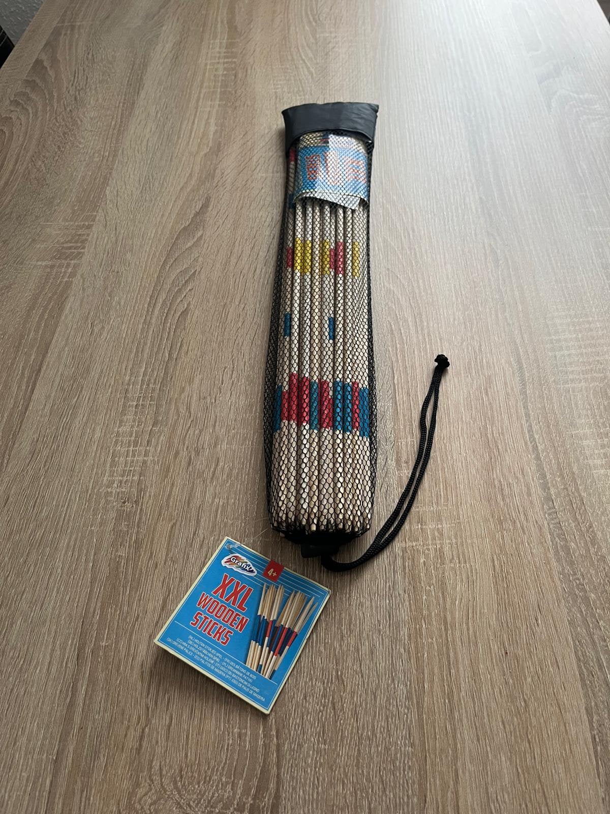Mikado XXL 50 cm | Houten Stokjes Spel  ( nieuw) 41 stuks, Ophalen of Verzenden, Zo goed als nieuw