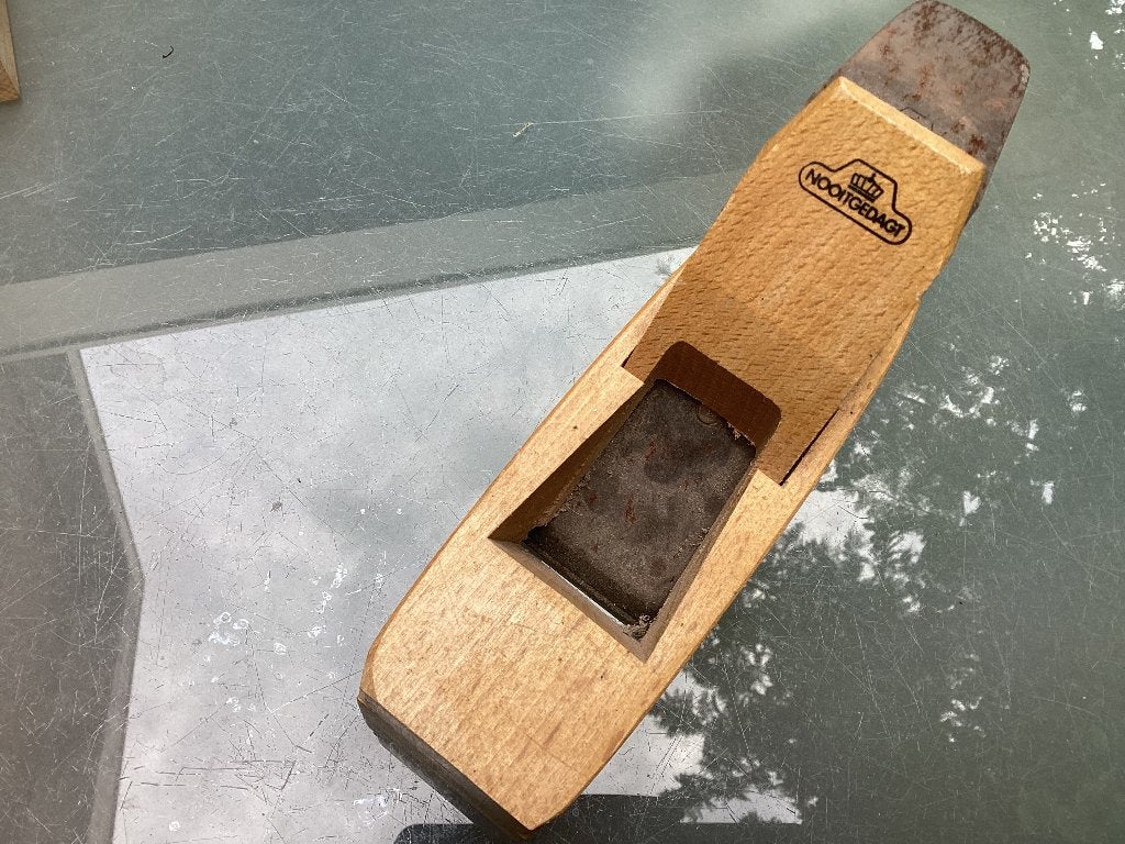 Nooitgedagt Houten Schaaf - Vintage Handgereedschap, Ophalen of Verzenden, Gebruikt, Overige typen, Nooitgedacht