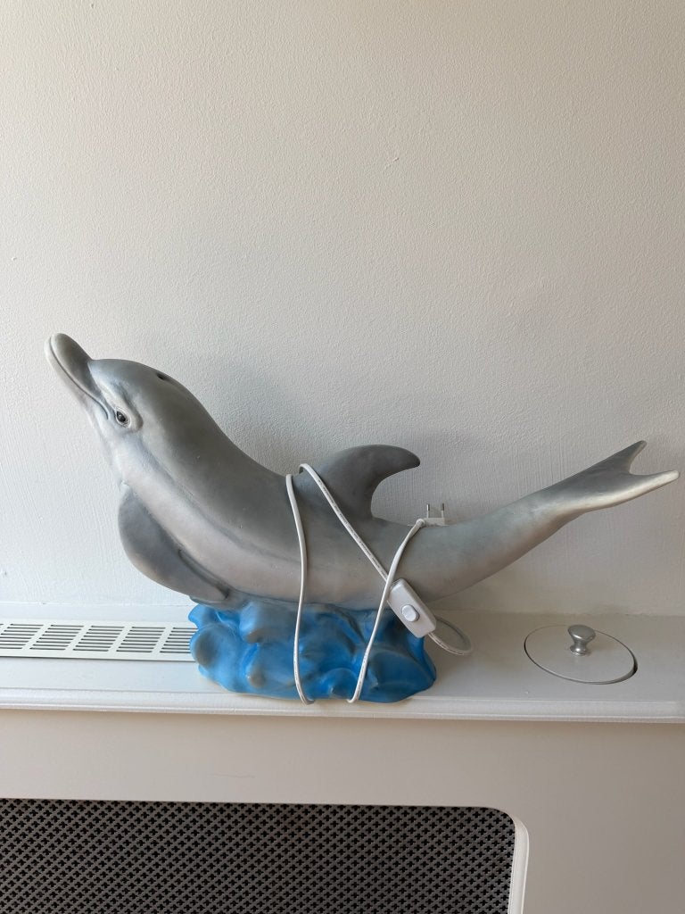 Heico Dolfijn Lamp – Jaren '80/'90, Ophalen of Verzenden