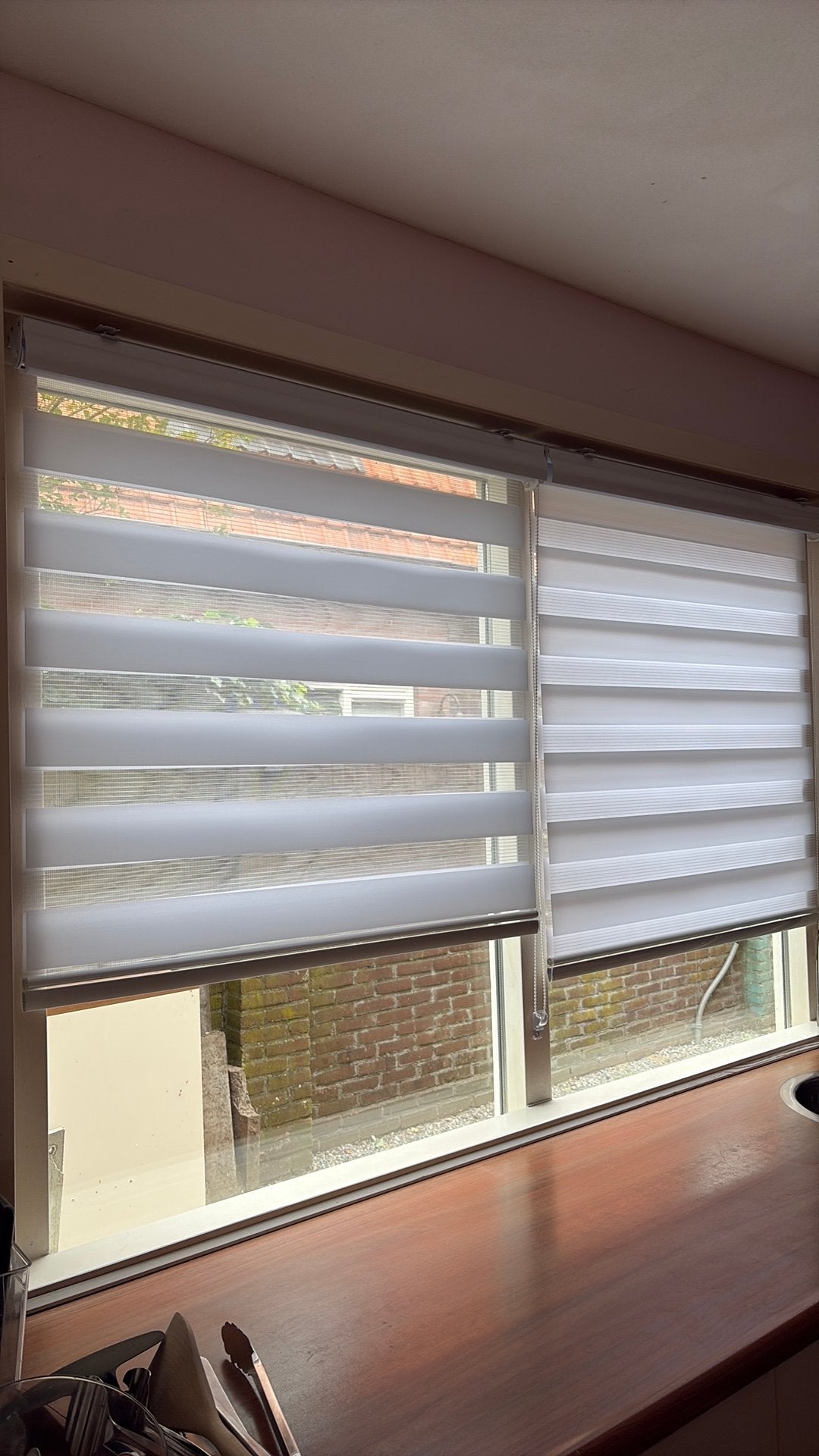 2 duo rolgordijnen 90x175, Ophalen, Zo goed als nieuw, Lichtdoorlatend