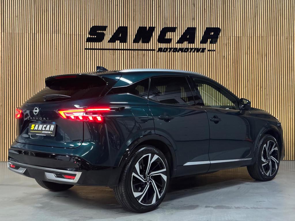 Nissan Qashqai 1.3 MHEV Xtronic Tekna Plus PANO|BOSE|HUD|FUL, Auto's, Zwart, 4 cilinders, Bedrijf, 162 pk
