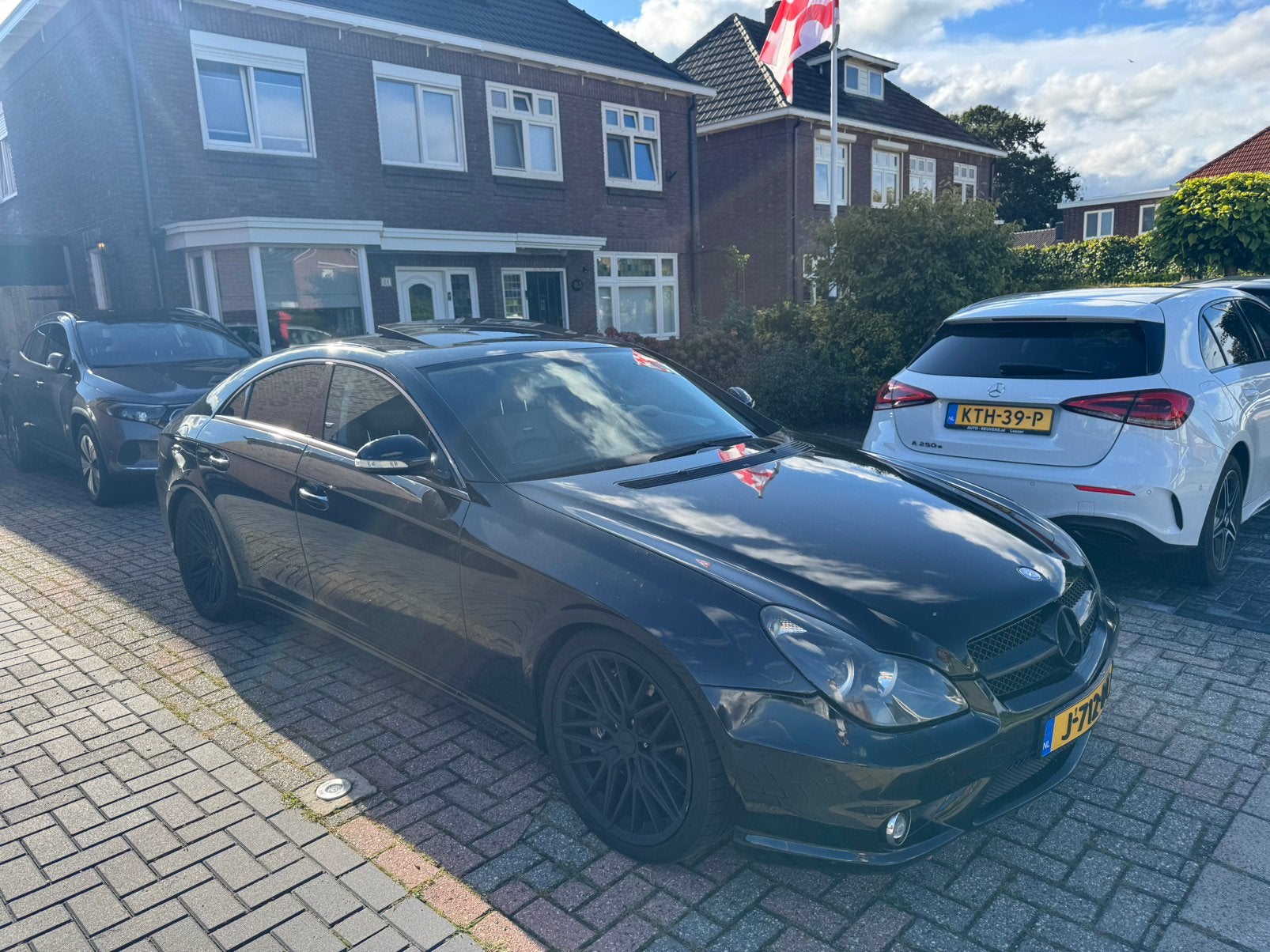 Mercedes CLS 55 AMG 5.4 550pk zwart 2005, Auto's, Automaat, Achterwielaandrijving, 4 stoelen, Particulier