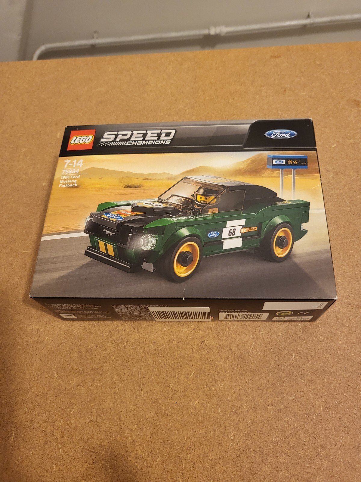 Lego Speed Champions 75884 1968 Ford Mustang Fastback, Lego, Nieuw, Complete set, Ongeopend/sealed