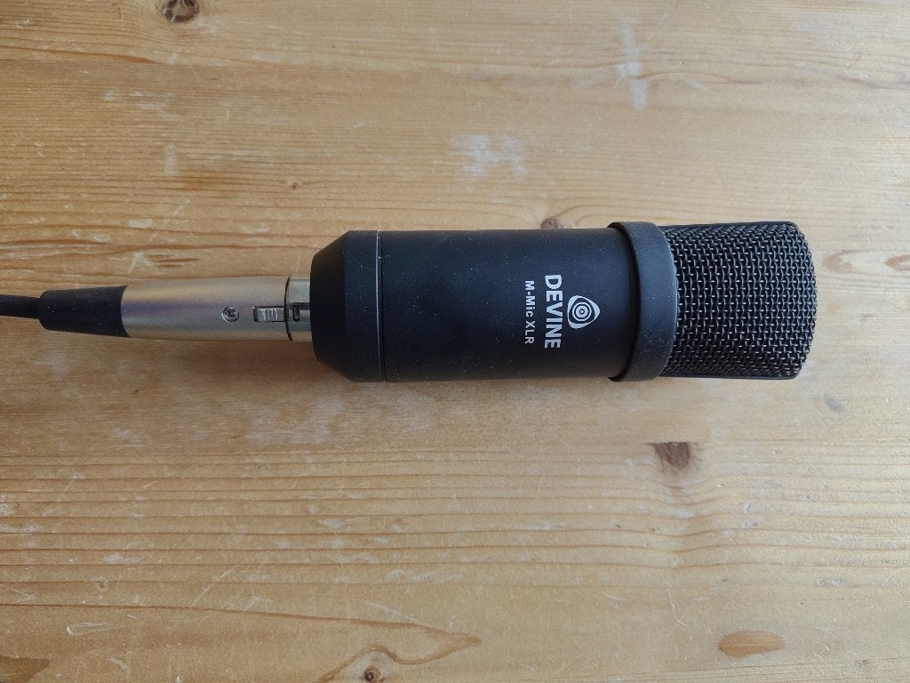 Devine microfoon, reflectiefilter, kabel, kastje en statief, Muziek en Instrumenten, Microfoons, Ophalen, Gebruikt, Overige typen