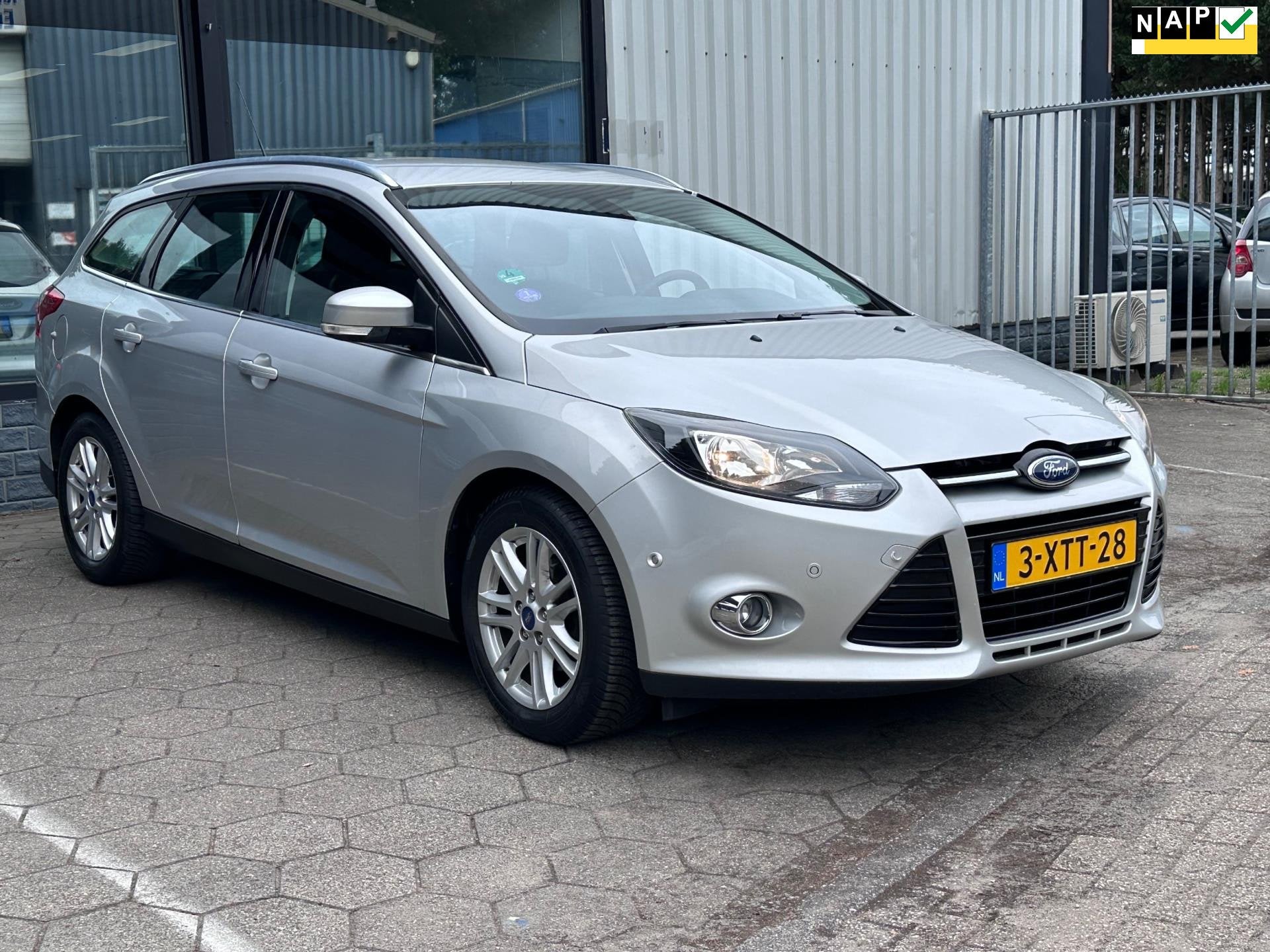 Ford Focus Wagon 1.0 EcoBoost Edition Plus / Airco / navigat, Euro 5, Gebruikt, Origineel Nederlands, Handgeschakeld