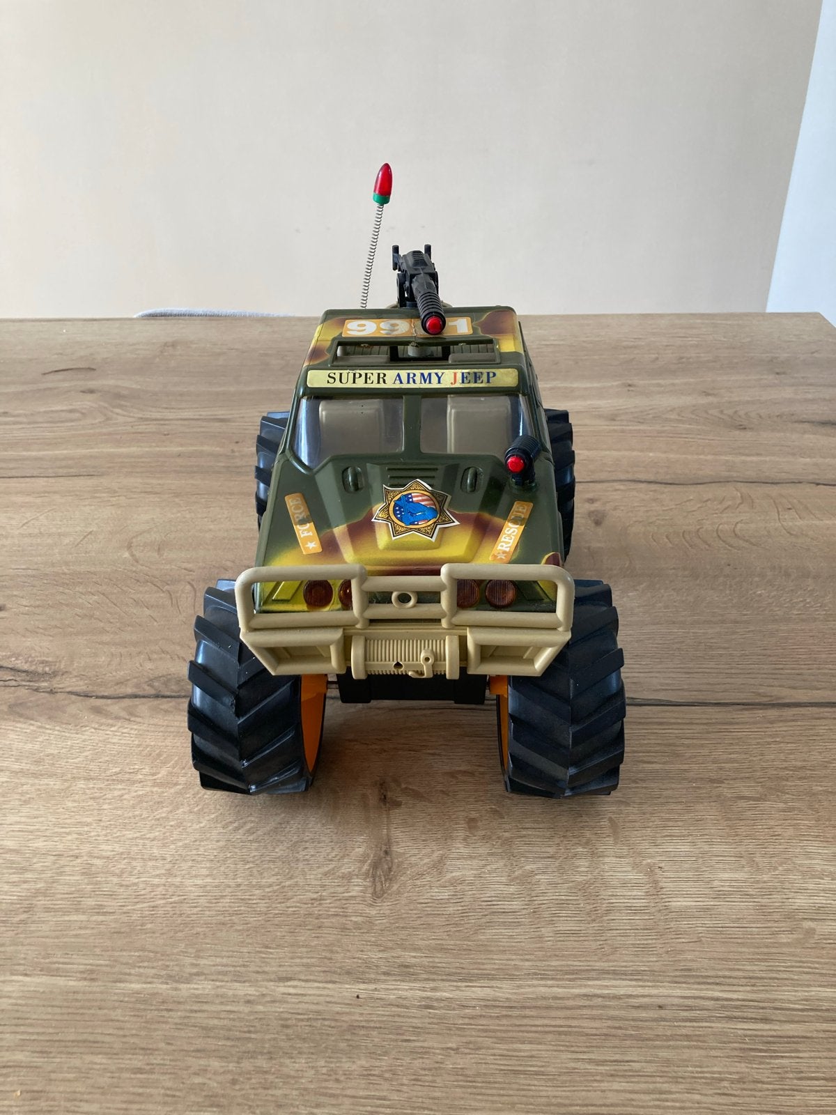 Super Army Jeep RC Auto - Legervoertuig, Ophalen of Verzenden, Zo goed als nieuw