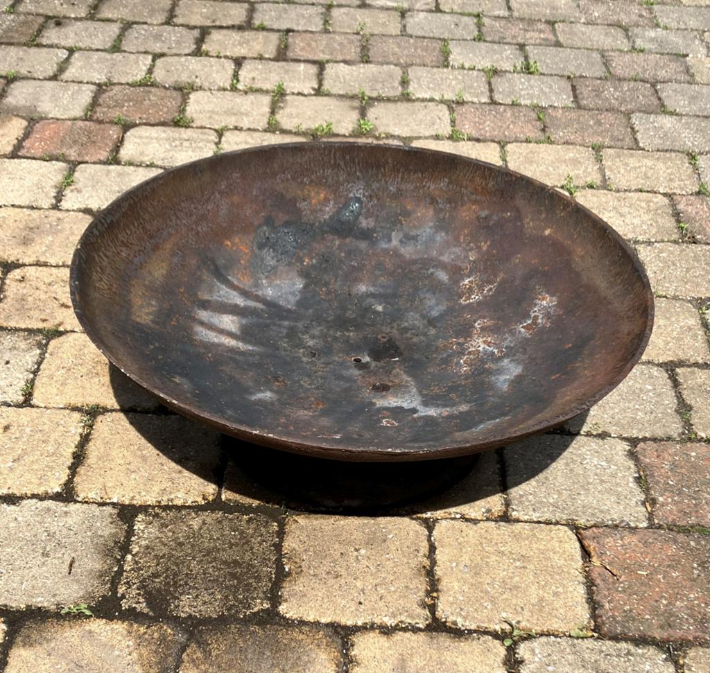 Cortenstalen vuurschaal, Tuin en Terras, Ophalen, Gebruikt