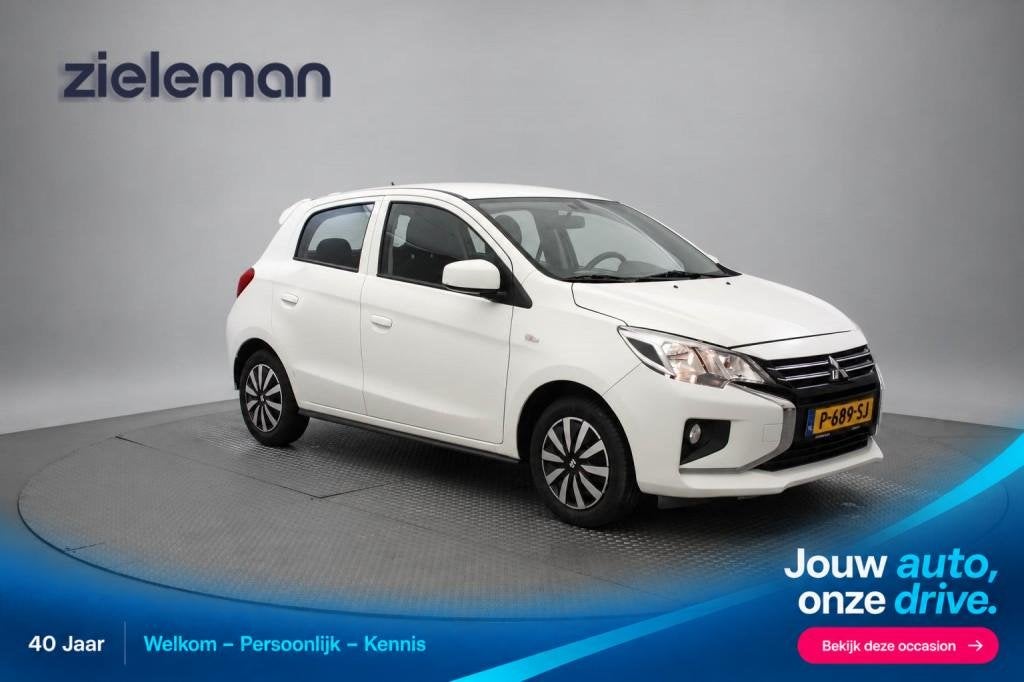 Mitsubishi SPACE STAR 1.2 Cool+ - Carplay, Airco, DAB, Auto's, Gebruikt, Met garantie (alle), Wit, Bedrijf