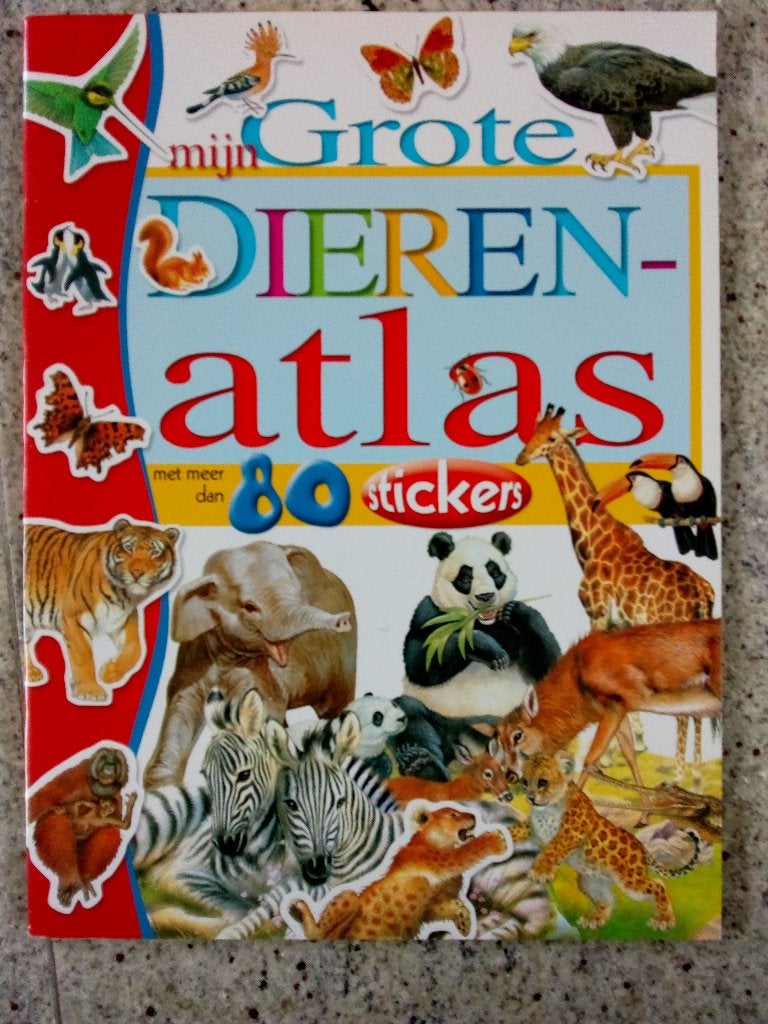 Mijn grote Dierenatlas met stickers (w), Ophalen of Verzenden, Gelezen, Overige diersoorten