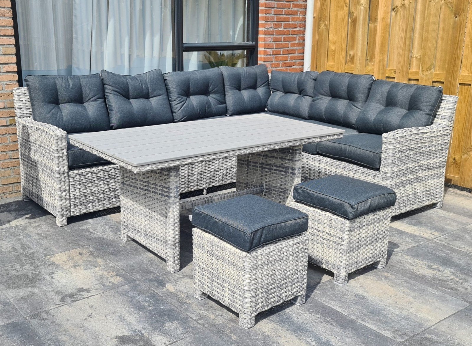 Zo goed als nieuwe loungeset, 2 seizoenen oud, Tuin en Terras, Ophalen of Verzenden