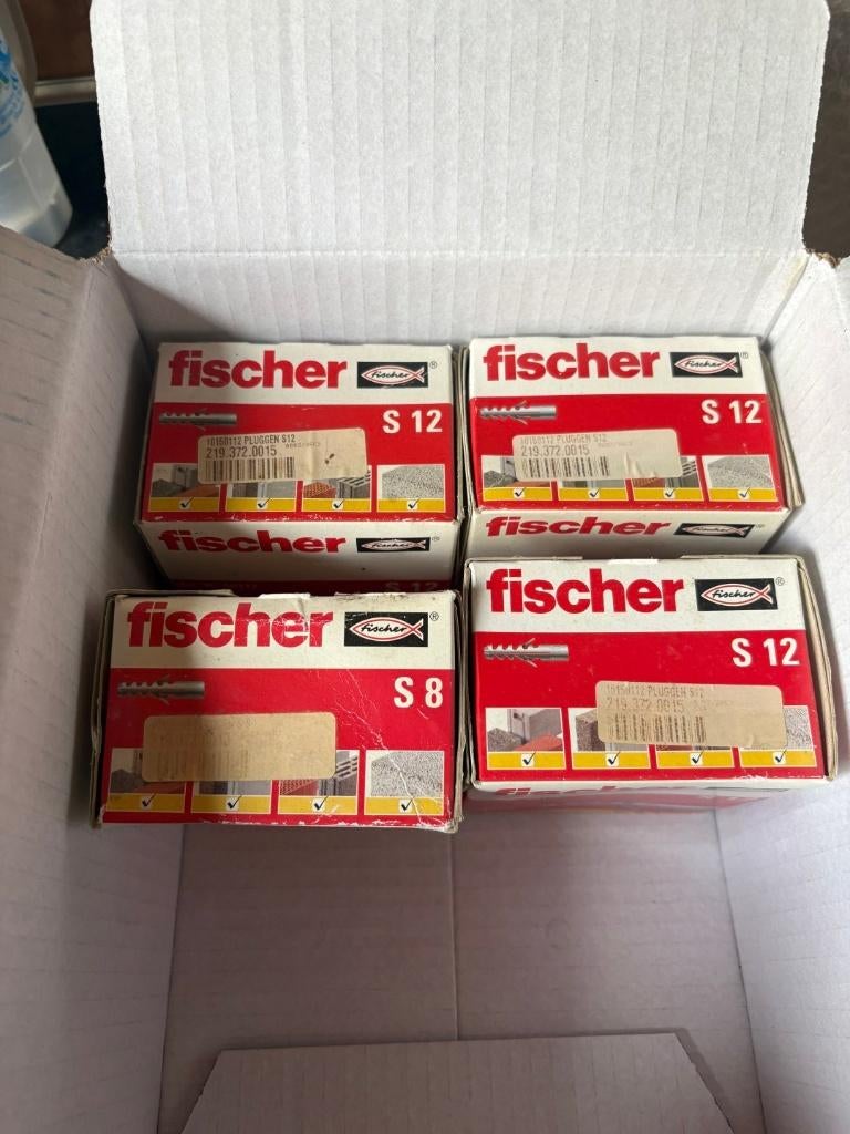 FISCHER Pluggen plm. 2000 stuks  S5 S8 S10 S12 S14, Ophalen of Verzenden, Nieuw, Minder dan 50 mm, Pluggen