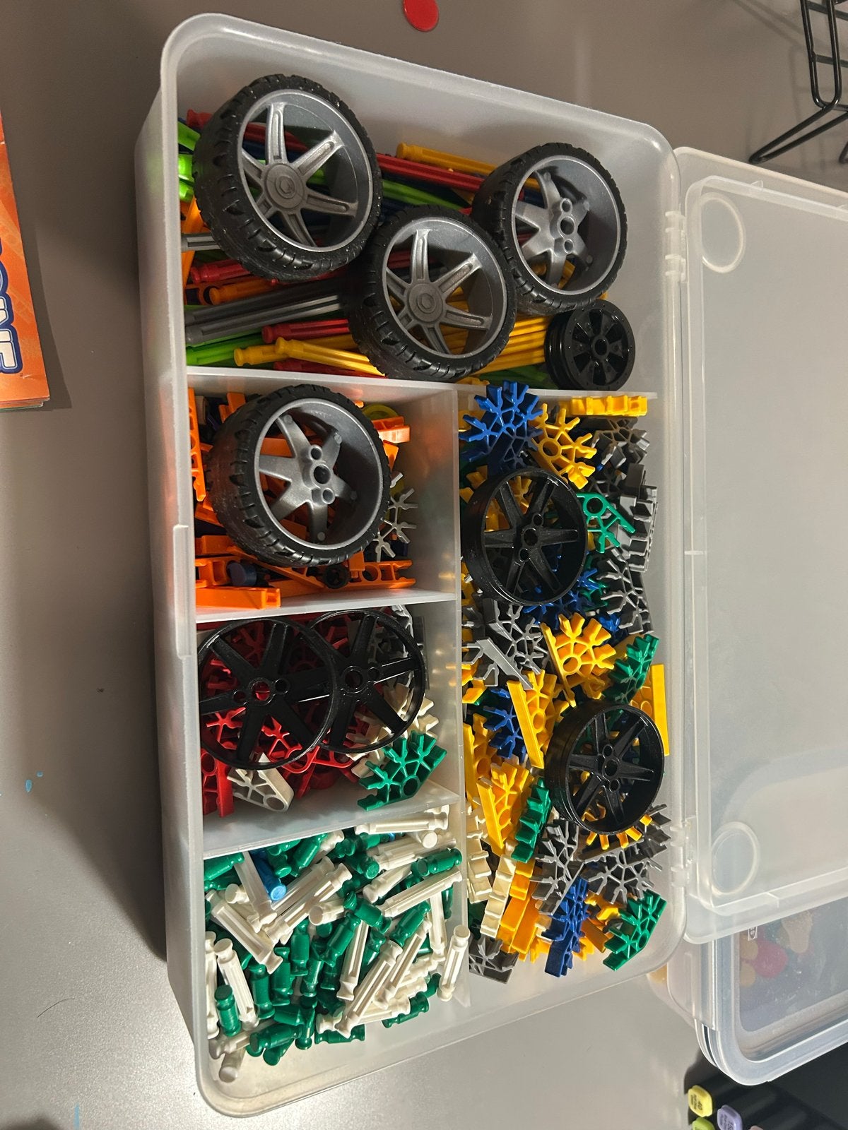 Grote K'nex set met wielen en instructieboekjes, Ophalen, Gebruikt, K'nex