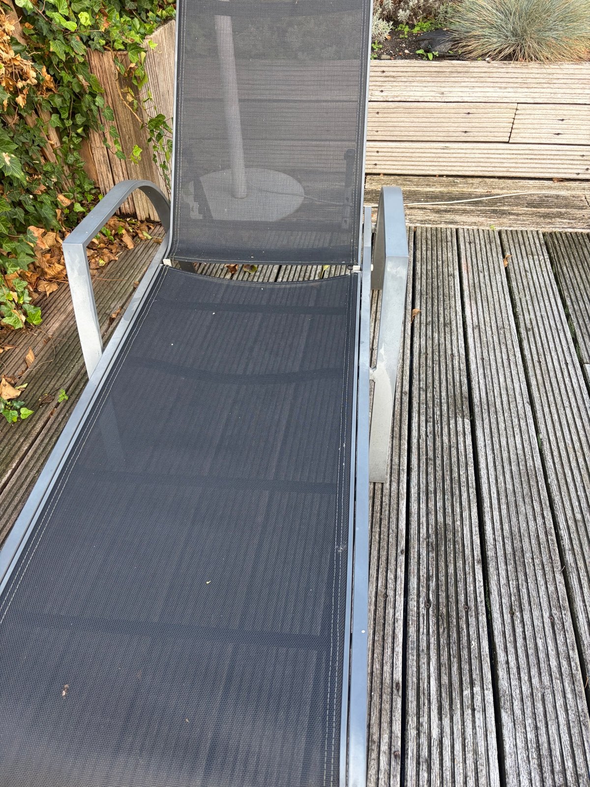 Comfortabele ligstoel - verstelbaar, Tuin en Terras, Ophalen, Gebruikt, Aluminium, Verstelbaar