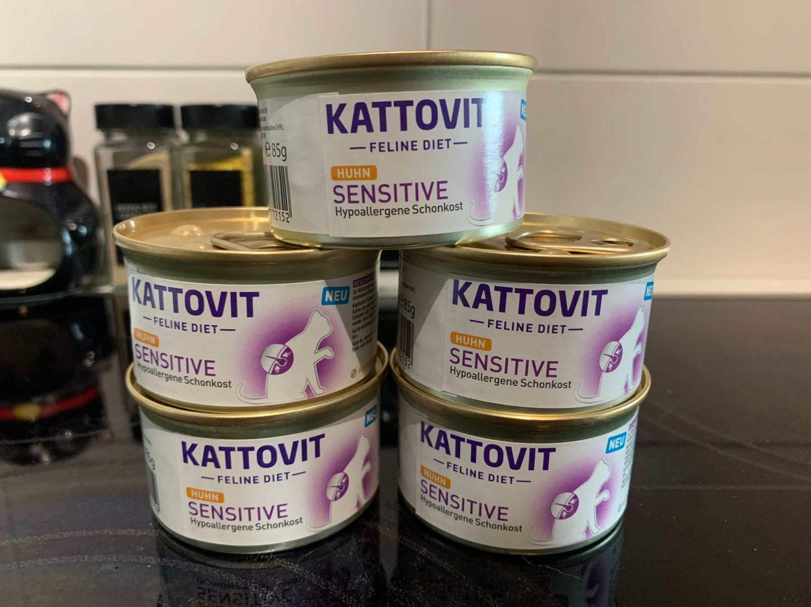 5 blikjes hypoallergeen kattenvoer, Ophalen of Verzenden, Kat