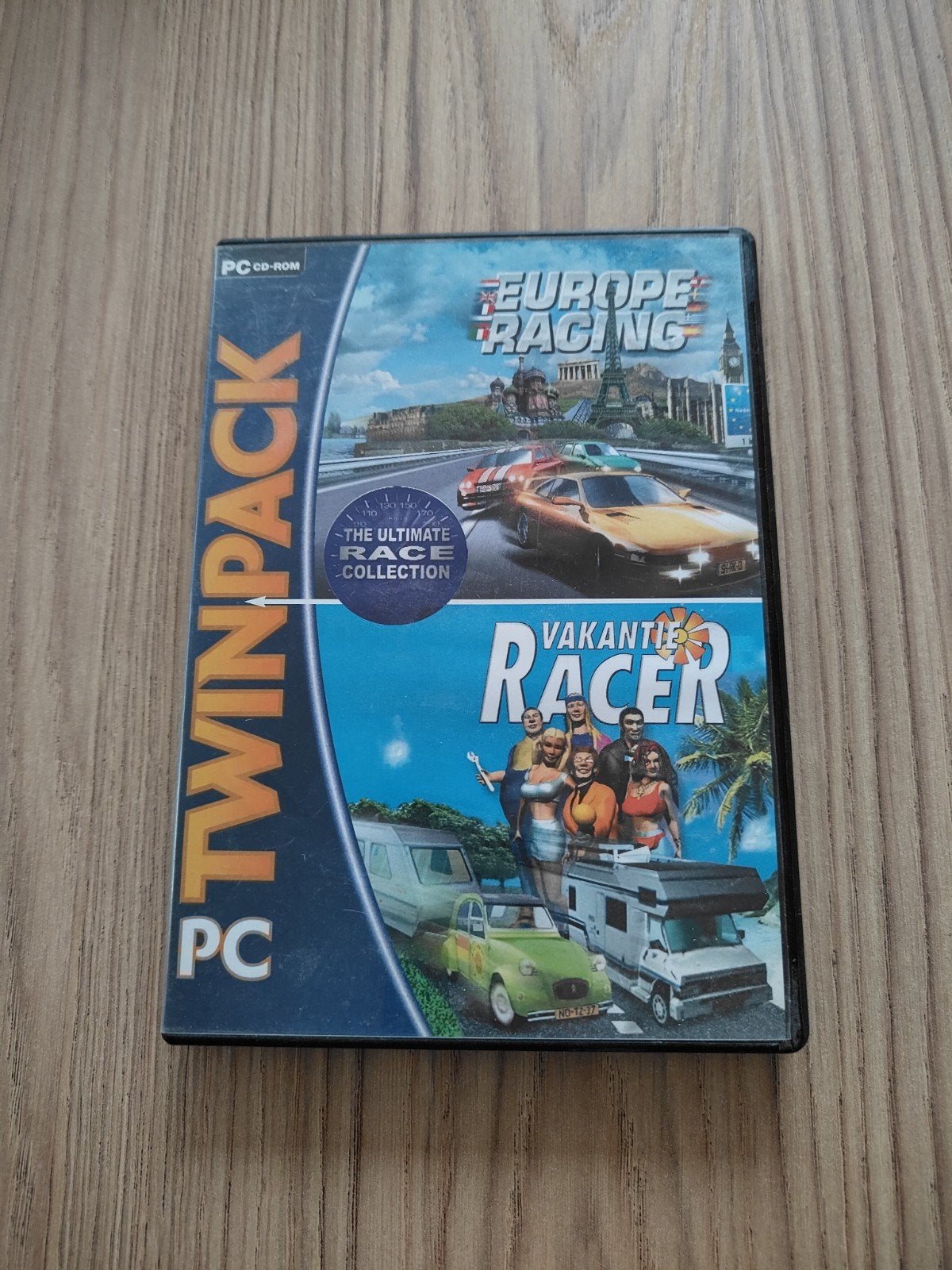 PC Twinpack: Vakantie Racer & Europe Racing (Davilex), Gebruikt, 1 speler, Racen en Vliegen, Ophalen of Verzenden