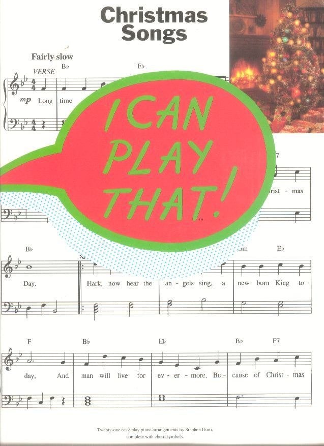 Piano- easy-I Can Play That!  Christmas Songs--Kerst, Ophalen of Verzenden, Thema, Overige genres, Piano