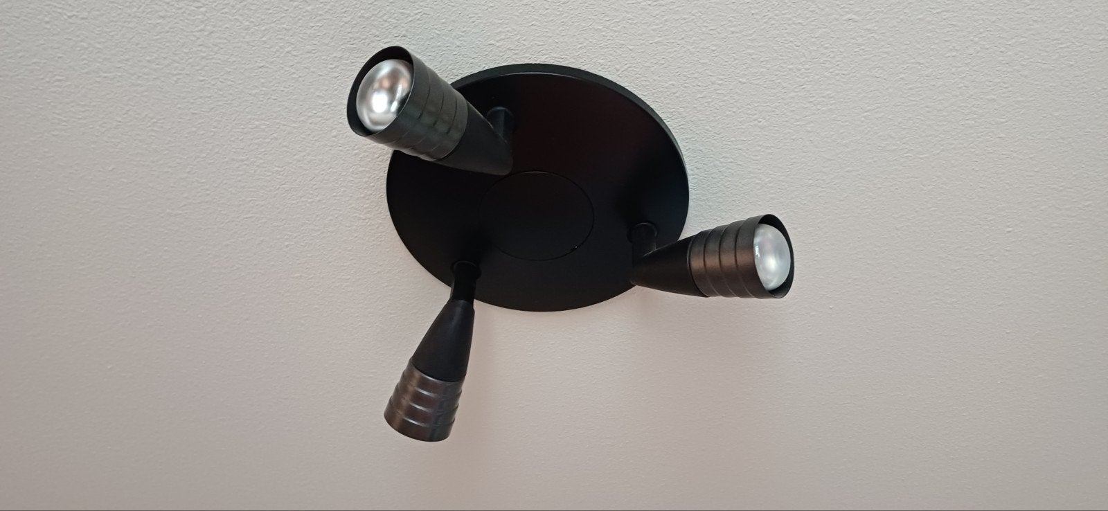 plafond lamp, Ophalen, Gebruikt, Kunststof, Zwart