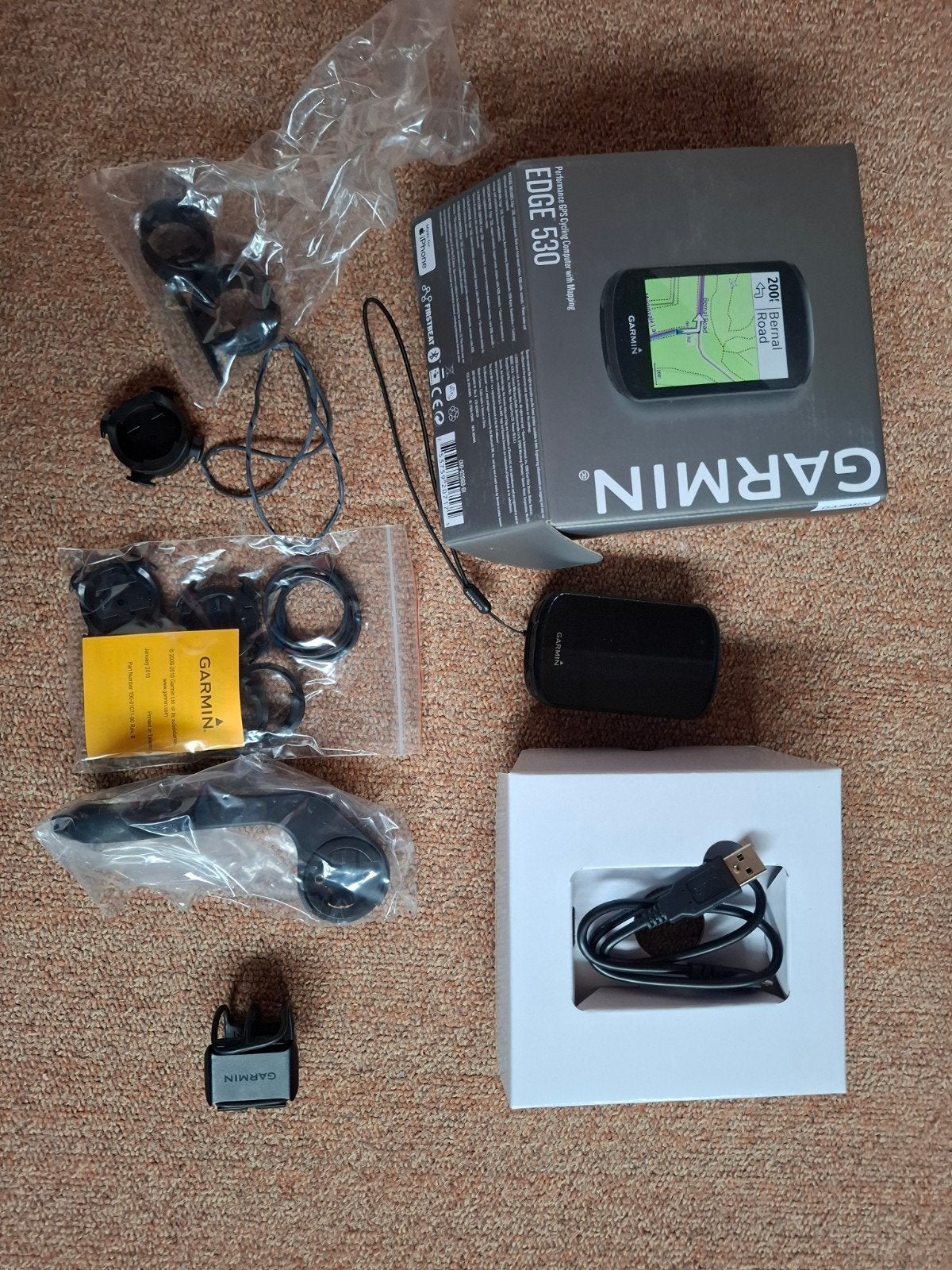 Garmin Edge 530 Fietscomputer, Fietsen en Brommers, Ophalen of Verzenden, Cadanssensor, Zo goed als nieuw