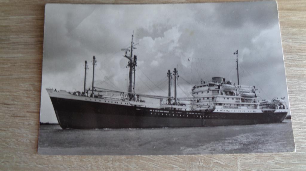 m.v. Houtman, Verzamelen, Verzenden, Gebruikt, Kaart, Foto of Prent