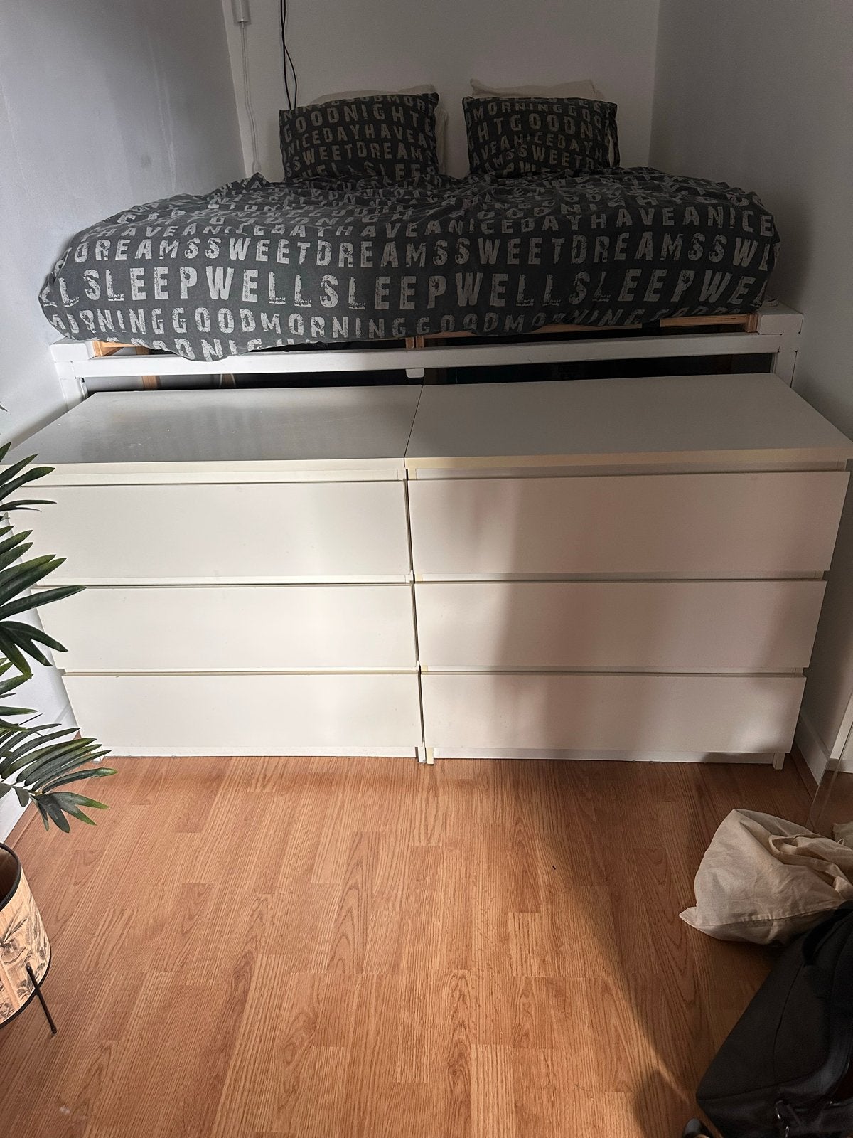 IKEA MALM ladekast met 6 laden - wit, Gebruikt, 5 laden of meer, Ophalen of Verzenden, 25 tot 50 cm