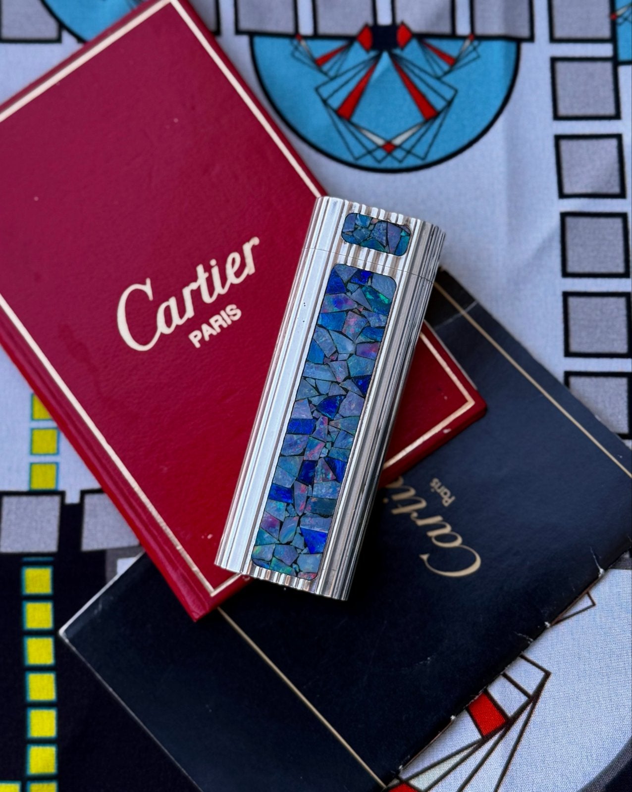 Cartier Vintage Opal Gas Lighter, Antiek en Kunst, Antiek | Overige Antiek, Ophalen of Verzenden
