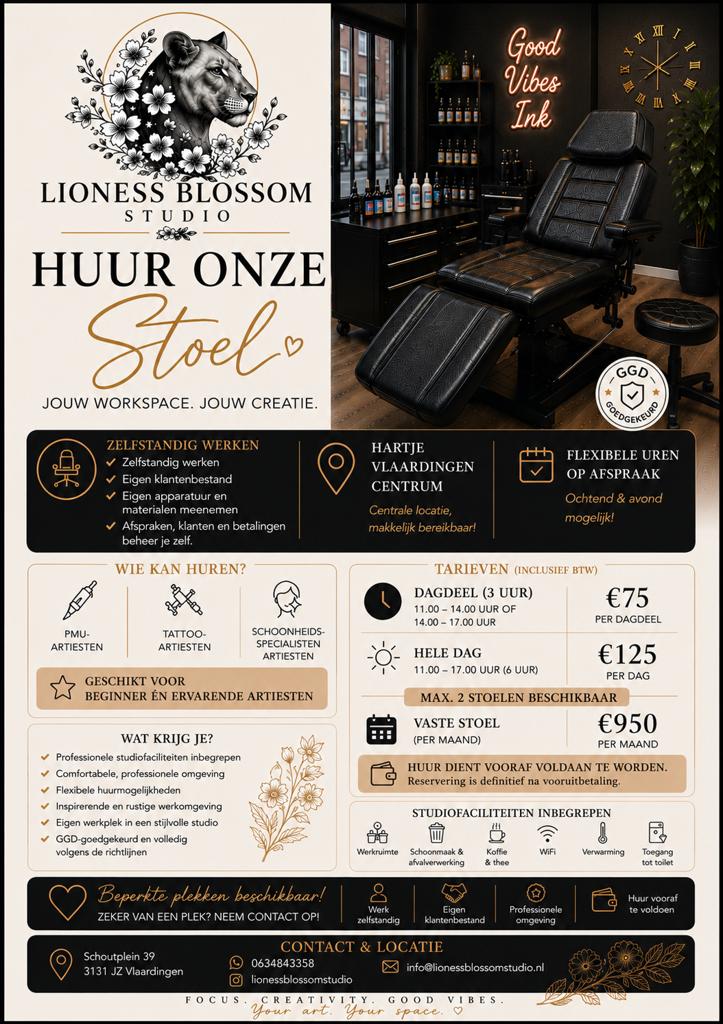 Stoel te huur in het hartje van VLAARDINGEN