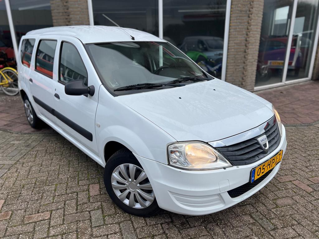 Dacia Logan MCV 1.6 Ambiance 7P - Airco -, Auto's, Dacia, Stof, Gebruikt, Zwart, 4 cilinders